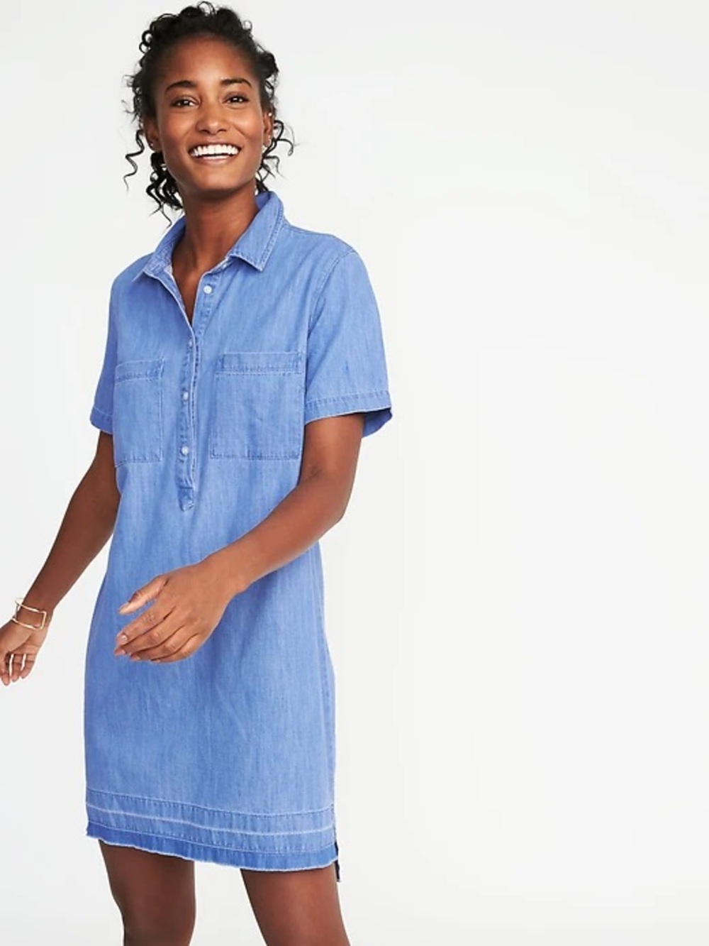 Old Navy Chambray Shirt Dress Released Hem